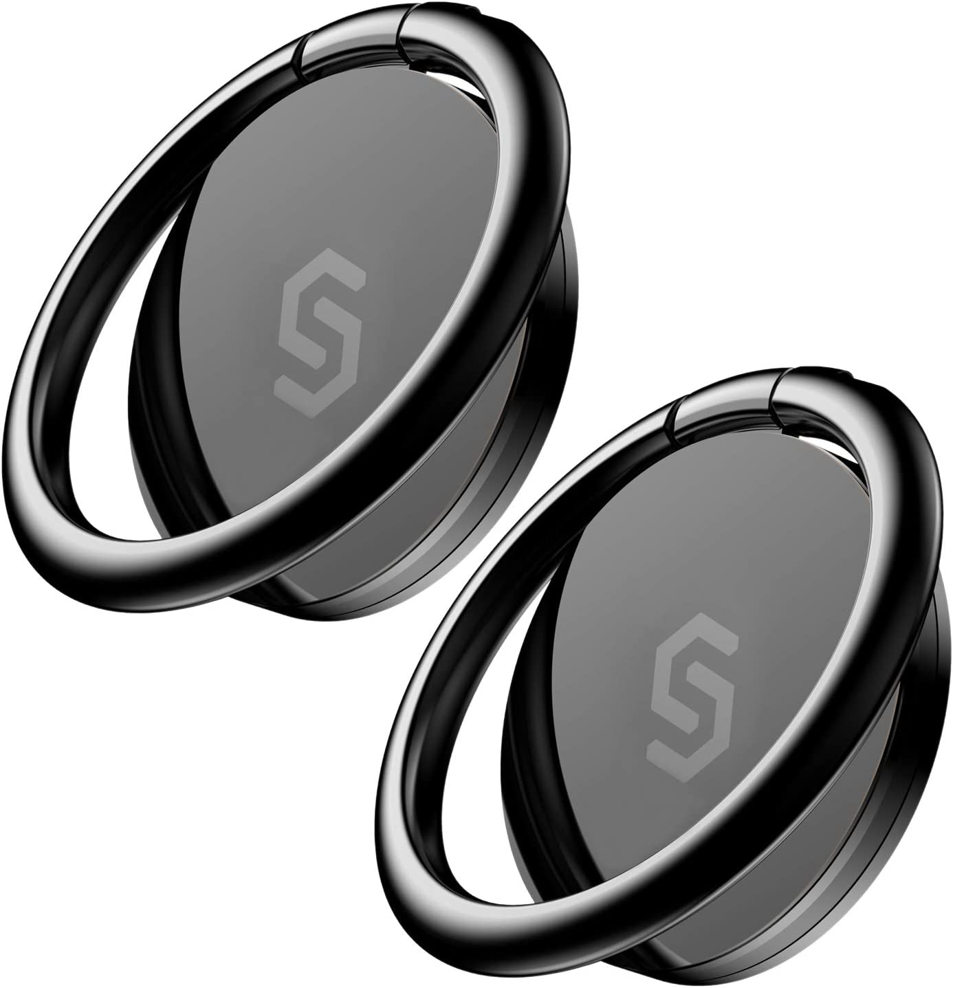 GEEAN Metal Cell Phone Ring Holder Mobile Phone Finger Ring Stand for iPhone, Samsung Series, Huawei, Xiaomi, 360 Degree Free Rotation (Black) price in Saudi Arabia | Amazon Saudi Arabia
