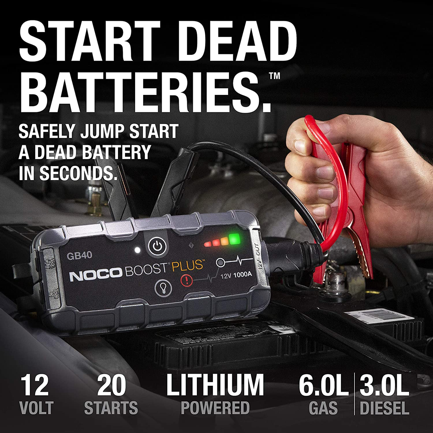 fuel box boost pack Boost plus GB40 1000 Amp 12-Volt Jump Starter Box for Car, Power Bank – Tidy Flair