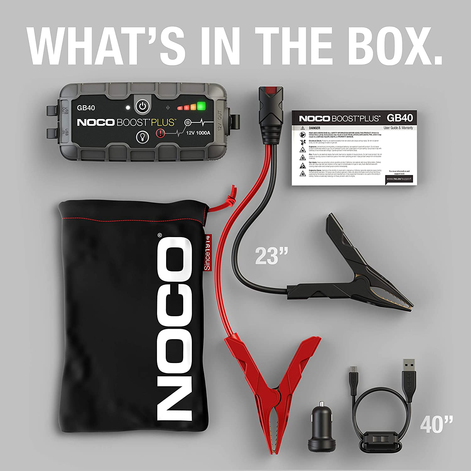 Boost plus GB40 1000 Amp 12-Volt Jump Starter Box for Car, Power Bank Tidy Flair Boost plus GB40 1000 Amp 12-Volt Jump Starter Box for Car, Power Bank Tidy Flair