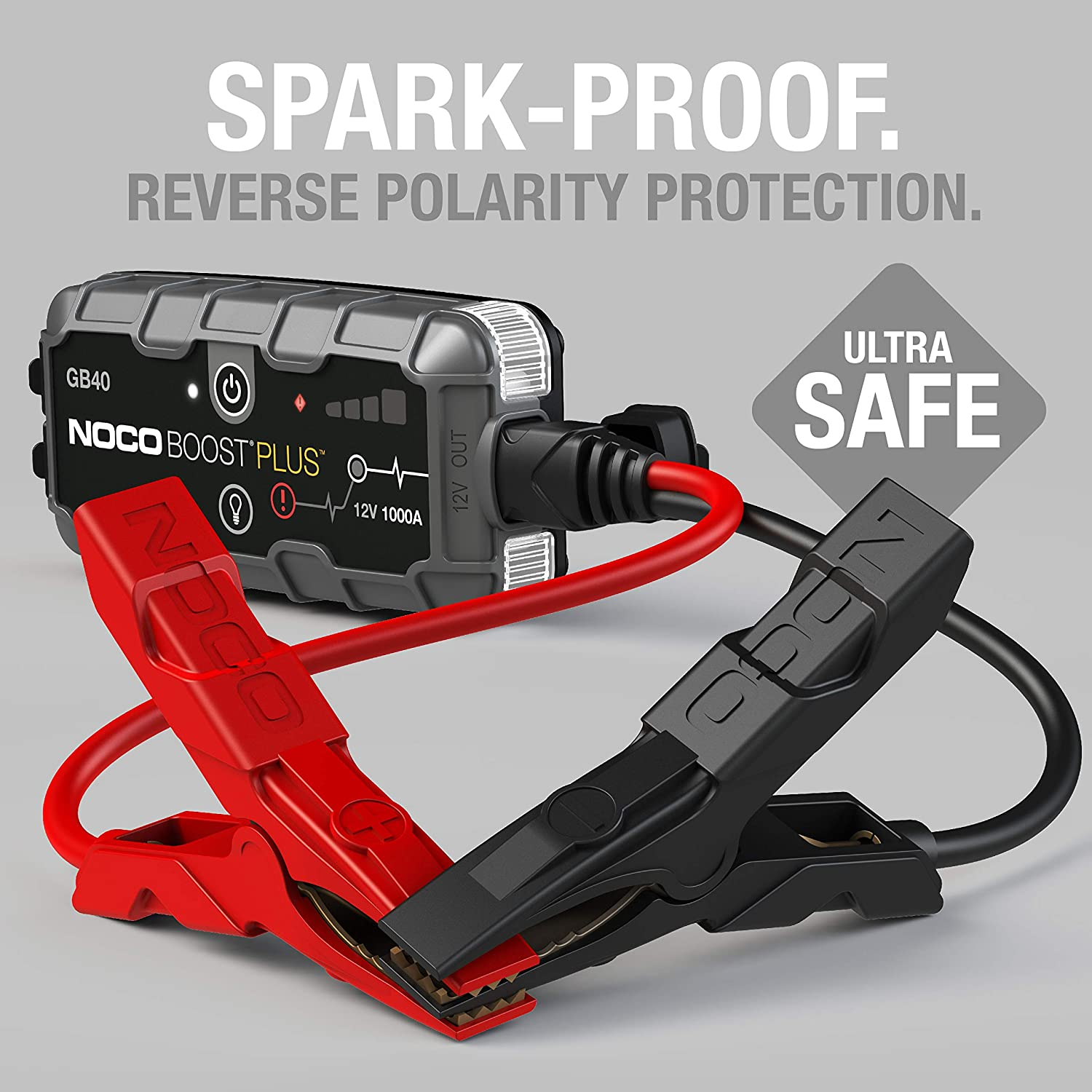 Boost plus GB40 1000 Amp 12-Volt Jump Starter Box for Car, Power Bank Tidy Flair Boost plus GB40 1000 Amp 12-Volt Jump Starter Box for Car, Power Bank Tidy Flair